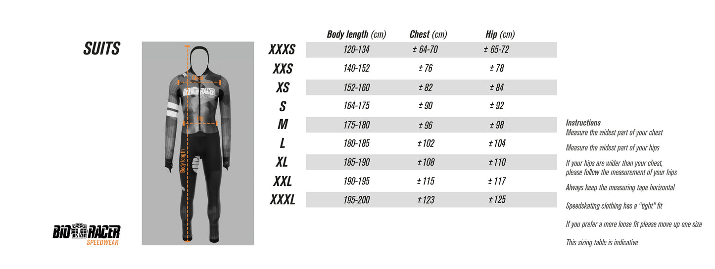 Short Track Suit Lycra - Unisex