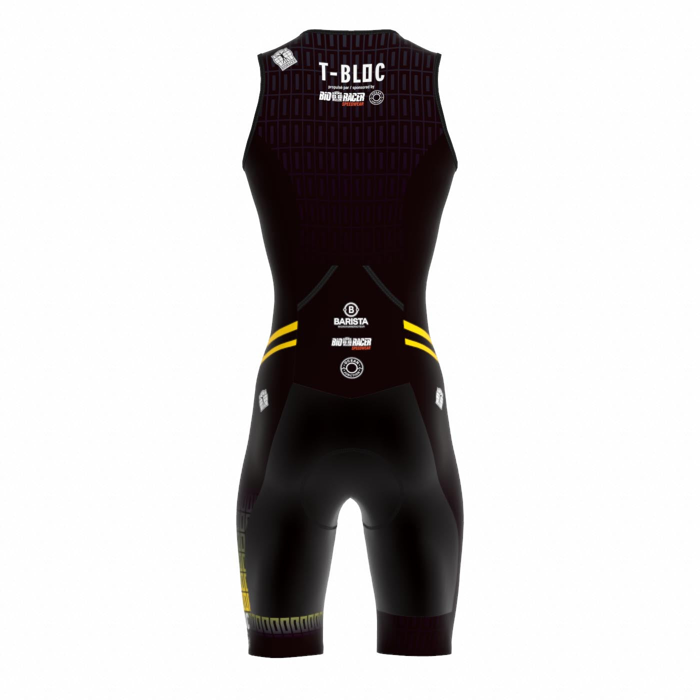 53805 - Plan Bloc - Tri Team Suit ITU (Zip à l'arrière)