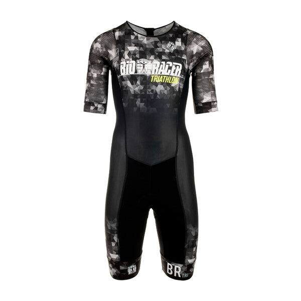 Tri Team Suit SS Backpocket Zipper Back - Men