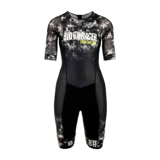 Tri Team Suit SS Backpocket Zipper Back - Women