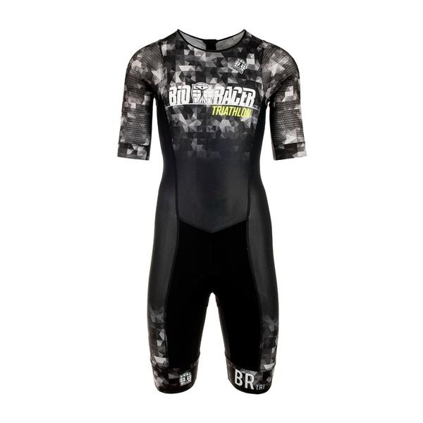 Tri Team Suit SS Backpocket Zipper Back - Men